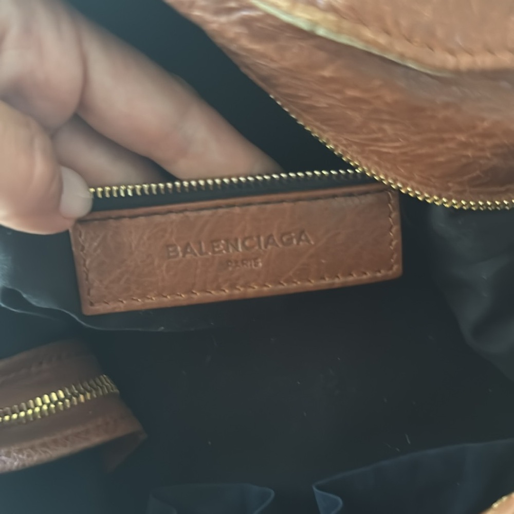 Authentic Balenciaga Moto City Bag Dark Camel GUC - Picture 8 of 10
